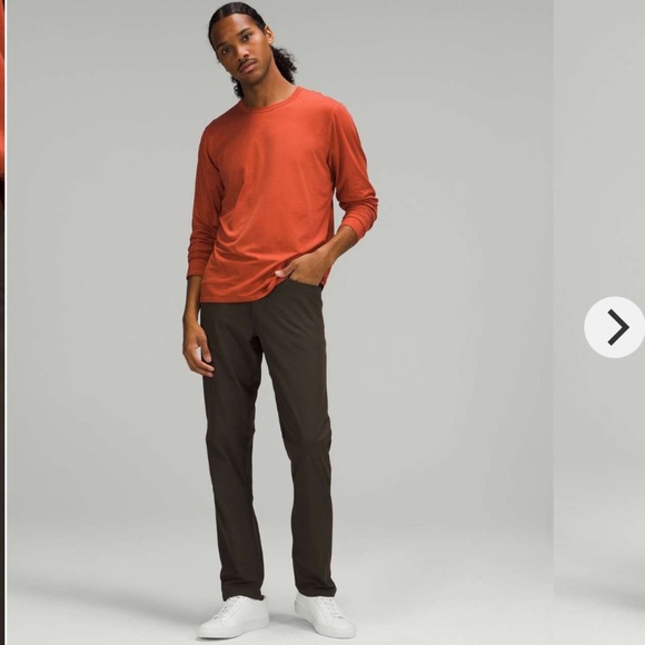 Lululemon Pants ABC Warpstreme Classic Men 36x33 Dark Olive Taper Stretch M5ADFS - Picture 4 of 16